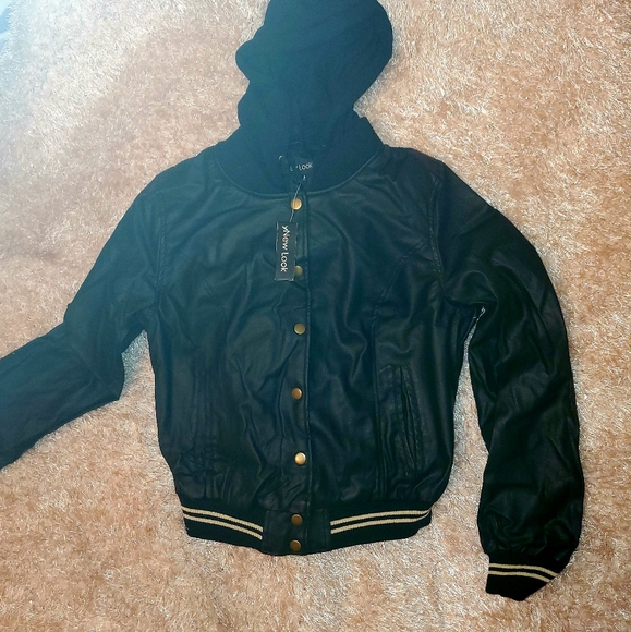 New Look Jackets & Blazers - New look faux leather button jacket